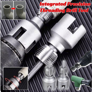 4/6 Points Water Pipe Thread Opener Integrated Precision PVC Threading Drill Tool For Electric Drill