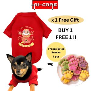 🐲Dragon 2024 Chinese New Year 🐲 CNY Pet Cloth Pet Shirt Festive Season Cat & Dog Wear Costume for XS S M L XL XXL Size Pet For Cat and Dog