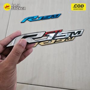 Emblem logo R15M akrilik acrylic 2pcs timbul 3d