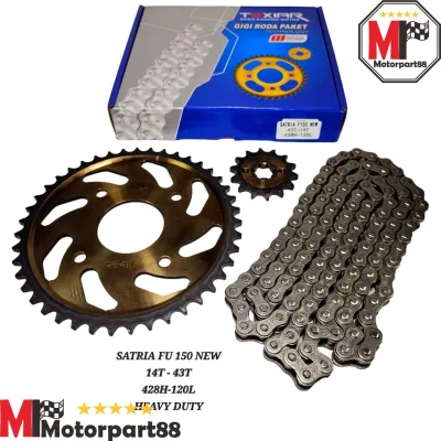GEAR PAKET SET TX SATRIA FU 150 NEW facelift 2013 14T 43T 428H 120L