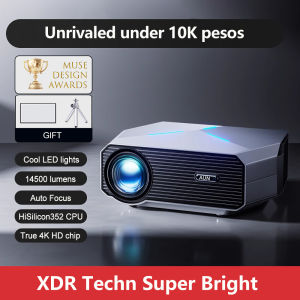 AUN【For office Daytime HD】TOP 23500 lumen 1400 ANSI android projector 4k ultra hd with wifi and bluetooth in cinema mini projector portable for phone and laptop smart wireless projector for projector with speaker  teaching for classroom