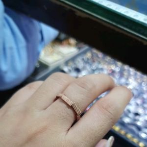 Cincin CTR zigzag Emas Rosegold