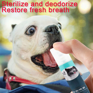 14ML Pet Mouth Freshener Antibacterial Oral Spray Fresh Cleaner Breath Dog Cat Healthy Dental Fresh Non-toxic Dog Mouth Clean Pet for Dog Teeth Cleaning Spray
