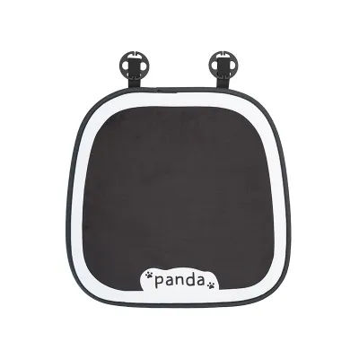 Car Seat Cover Plush Cushion Cartoon Black and White Panda Soft and Comfortable Non-slip Autumn and Winter Warm Universal