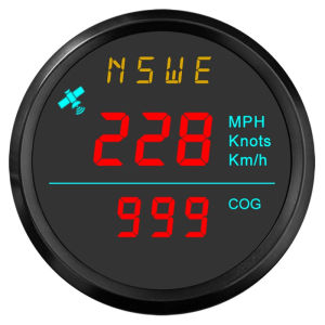 Xel 52Mm Digital GPS Speedometer สำหรับเรือใบทางทะเลรถจักรยานยนต์อัตโนมัติพร้อมเสาอากาศ GPS 12V 24V
