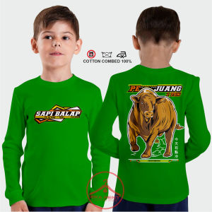 Kaos Anak Umur 1-13 Tahun Peternak Sapi Pejuang 1Ton Lengan Panjang