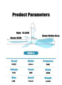 SYCAT-J519-5 Blade Clip Fan Big Size BUY 1 TAKE 1 Electric Fan Clip Clover Fan Anti-Heat Portable Clip Electric Fan