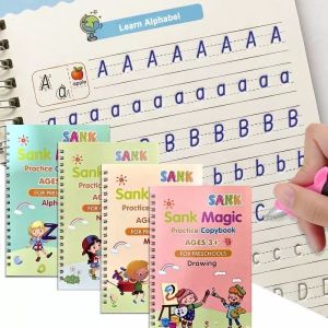 PUSAT GROSIR AS 4 in1 Sank Magic Practice Book /Buku Panduan Belajar TK / Buku Belajar Menulis TK 1 SET 4 BUKU SANK MAGIC BOOK / BUKU PINTAR BELAJAR MENULIS MEMBACA LATIHAN PAUD PRESCHOOL BUKU MEWARNAI MAGIC BOOK