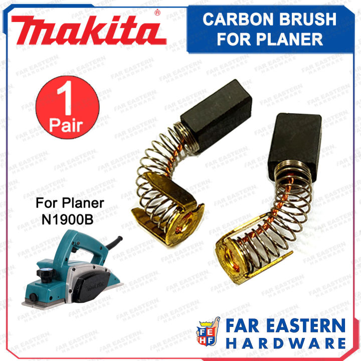 Carbon Brushes For Makita Planer 1900B - Replaces 181021-2 & CB-51, Includes Spring, Cable, Connector