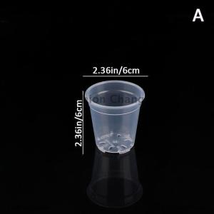 [COD] Fashion Change Round Planter Pot Orchid Nursery Container Planter Container Transparent Orchid Container Round Starting Pots