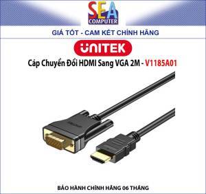 Cáp Chuyển Đổi HDMI Sang VGA 2M - Unitek V1185A01