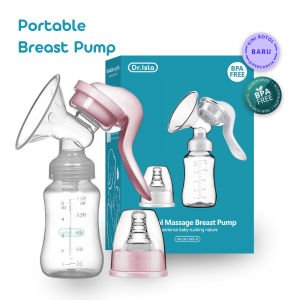 Dr.isla Manual Breast Pump Real Bubee Breast Milk Pump Susu Breastpump with Bottle Collector Suction Pump手动吸奶器