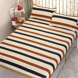 Bestenrose 3 in 1 Fitted Sheet Bedsheet Cotton Fitted Sheet Twin Queen King 3.5/5/6feet size Printed Bed Sheet