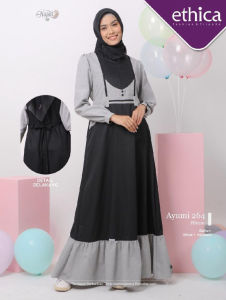Koleksi Najmi / Ethica Ayumi 264 / Gamis Dailywear Wanita Dewasa Ayumi 264 by Ethica