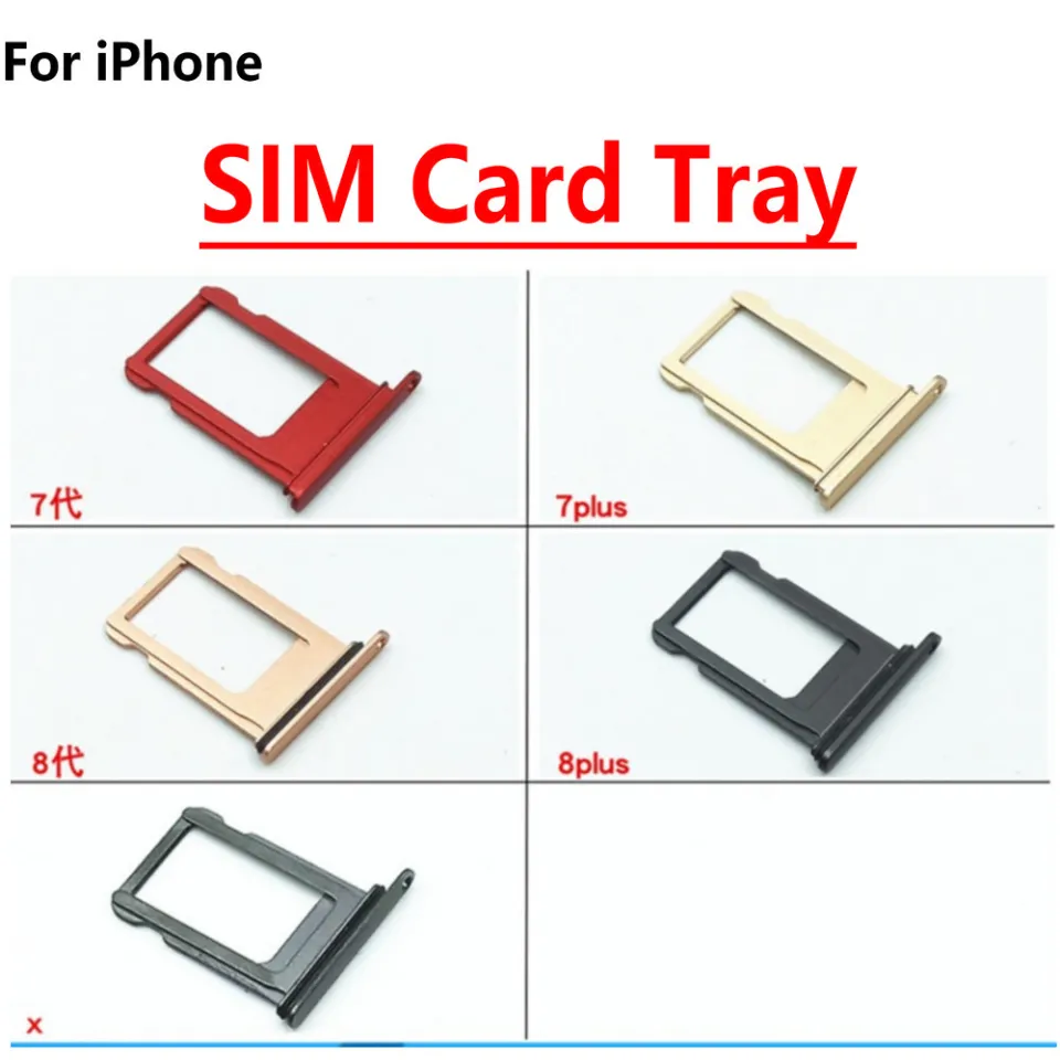 NEW Sim Card Tray For iPhone Plus X Holder Slot Replacement