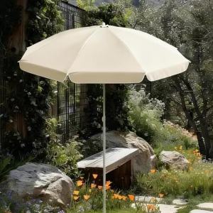 Sacesr Portable Foldable Patio Umbrella Outdoor Leisure Parasols UV Protection Rainproof Canopy Multifunctional Camping Sun Umbrellas 9Y3K6
