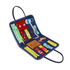 Toddler Busy Board Montessori Sensory Toys for Learning Fine Motor Skills Autism Preschool Activities Educational Travel Toys