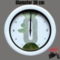 Jam Dinding Aesthetic Series Diameter 30cm Desain Remaja Milenial Mesin Senyap Sweep Silent Movement. 