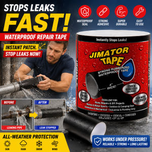 🔒【Instant Patch】 Heavy Duty Waterproof Repair Tape Strong Leak Seal Tape for Roof Pipe Wall Gutter Outdoor Household Adhesive Waterproof Patch Black White All Weather