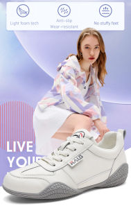 Stylish All-Match White Shoes Womens Light Sports Shoes Womens flat lightweight sneakers