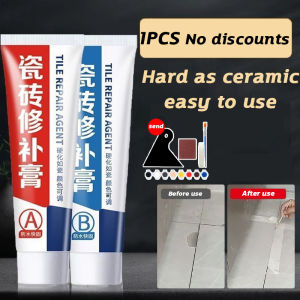 ✨Hard as porcelain✨Tile Repair Paste50g+50g tile grout sealant High adhesion Waterproof mildew-proof