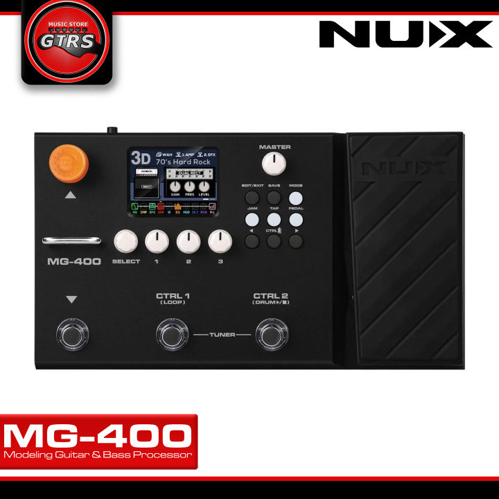 NUX MG-400 Multi-Effects Modeling Guitar and Bass Guitar Pedal