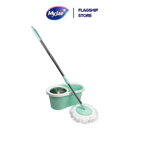 MyJae Shifting Speed Spin Mop Mini With Bucket Set Mop and Stainless Steel Handle Mop Spinner 360