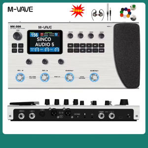 M-VAVE MK-300 MK300 Multi-Function Guitar/Bass Effector Pedal | 300s Looper+128 Drum MIDI DAW | ANN Neural Modeling 120AMP/360FX