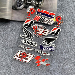 93 Marquis Stickers Motorcycle Reflective Stickers Riding Helmet Stickers Honda Motorcycle Modification Stickers Racing Sponsor Helmet Decal Waterproof Accessory
