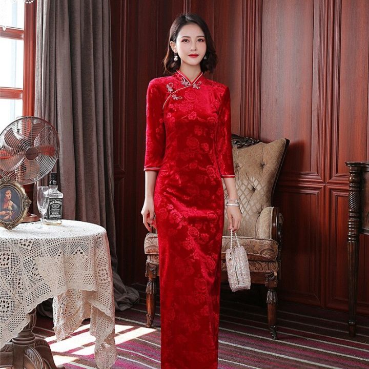Dress Modern Chinese Traditional Qipao 2023 Cheongsam Dress Modern - Main Image