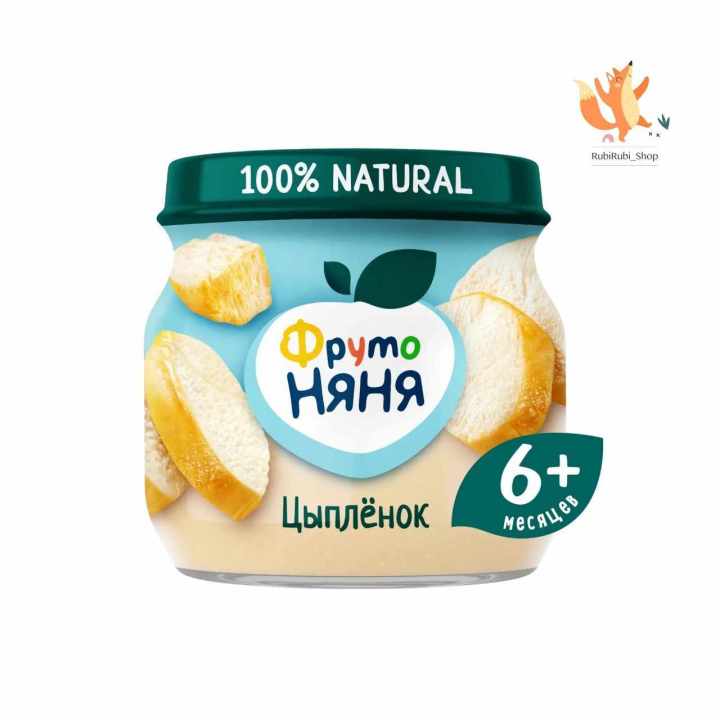 Пюре мясное ФрутоНяня Цыпленок с 6 80 г | Lazada.co.th