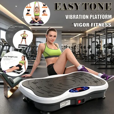 NEW Ultra-Thin Bluetooth Vibration Plate Machine with Magnetic Massage - 1 Year Warranty Multi-Usage Home Fitness Equipment