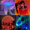 Sunset Lamp Projector with Remote&App Control, 16 Colors 360 °   Rotating Sunset Lamp for Bedroom, Solset Sunset Lamp Selfie/Photography/Party/Home/Bedroom Decor. 