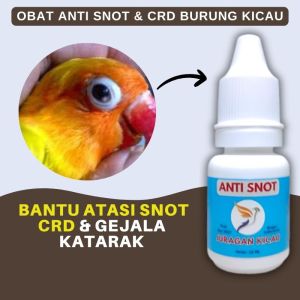 Obat Anti Snot Dan CRD Burung Kicau Original Kenari Murai Batu Sogon Lovebird Dll