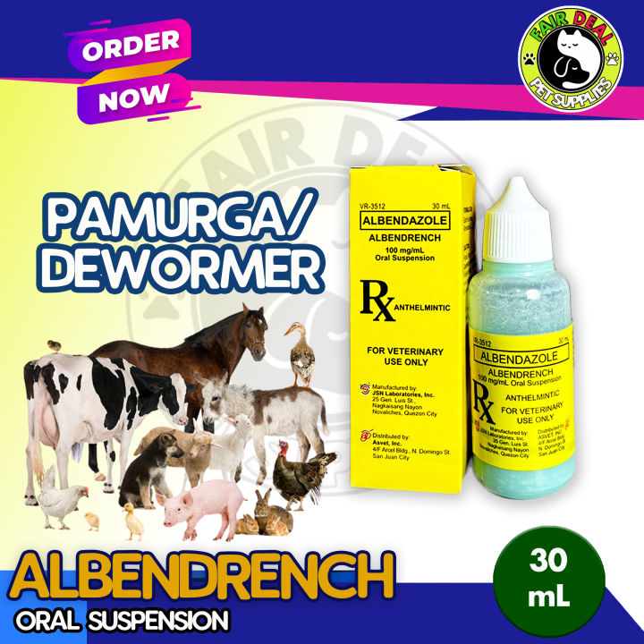 ALBENDRENCH ANTHELMINTIC/DEWORMER for Animals | Lazada Philippines