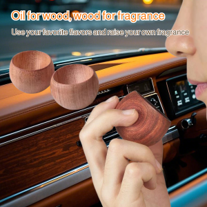 Car Diffuser Wood Flameless Fragrance Diffuser Closet Essential Oil Diffuser