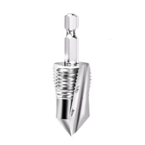 3 in 1 Threading Tap with 1/4" Hexagonal Shank for Efficient Pipe Repair and Expansion in 1/2" 3/4" Water Pipe