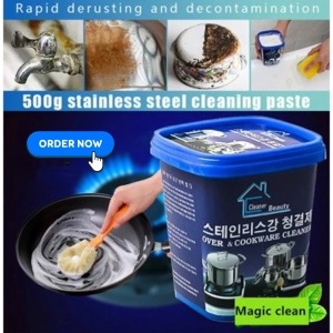 Cleaner Beauty Magical Stainless Steel Cookware Kitchen Cleaner Strong Detergent Cream Household