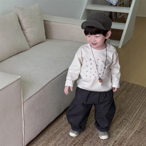 New Spring Clothing for Children 2026 Baby spring clothing Korean style childrens wear spring collection boys casual sweatshirt and pants set