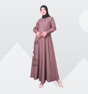 Gamis polos terlaris bahan katun toyobo fodu lembut dan adem