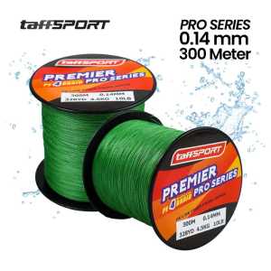 Senar Pancing PE4 Braided TaffSPORT Premier Pro Series Kuat 300 Meter - Warna Biru/Hijau
