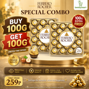Ferrero Rocher Chocolate T24 100g/250g/500g | Premium Hazelnut Milk Chocolate | Luxury Chocolate Gift Box | Perfect for Gifting & Sharing