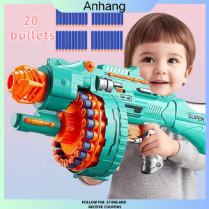 Electric soft bullet gun 20 soft bullet target continuous shooting foam blasting soft bullet toy gun childrens toys