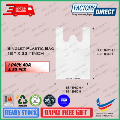 Singlet Plastic Bag - Good Quality Plastic Handle Bag / T-Shirt Bag