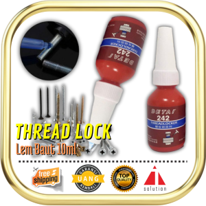 Lem Baut DETAI 242 10ml - DETAI Cairan Lem Baut Liquid Thread Locker Blue Anaerobic Glue 10ml