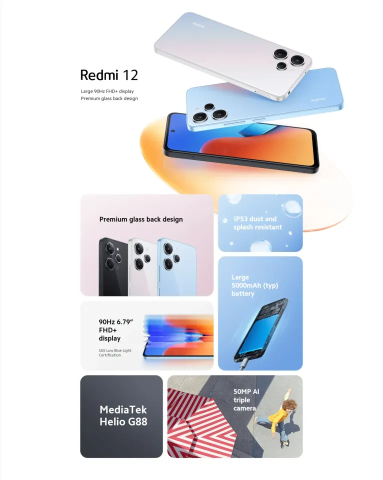 READY STOCK] Xiaomi Redmi 12 [8GB RAM, 256GB ROM], 1 Year Warranty by Xiaomi  Malaysia