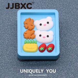 JJBXC CHARM Shoe Buckle Shoe Accessories Cartoon Three-Dimensional Food Shoes Flower DIY Fashion Shoes Accessories