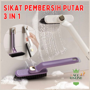 Sikat Pembersih Putar 3in1 Toilet Sikat Celah Dapur Kamar Mandi 360 Derajat Sikat putar sikdat sudut rumah