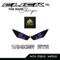 HONDA CLICK 125/150 V2/V3 WINKER EYE STICKER TRANSPARENT / TRANSLUCENT VNYL MATERIAL. 