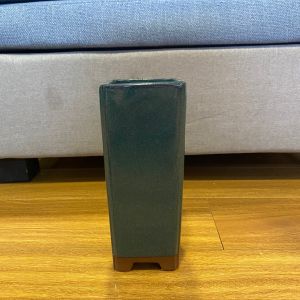 Chậu gốm Trụ cao xanh rêu - Size ( Dài x Rộng x Cao ) : 8 x 8 x 20.5 cm